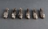 Silea Silver-Plate Duck Form Knife Rests, Set of 6