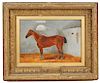 19th C. English Horse Painting 'Sweetheart' O/B
