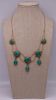 JEWELRY. 14kt Gold and Jade? Swag Style Necklace.