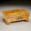William IV Paint Decorated Sewing Box