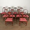 Set (10) George III Mahogany Dining Chairs
