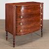 American Late Classical Mahogany Bow-Front Chest