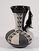 Native American Buffalo Dancer Dorn Vase