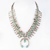 Navajo Child's Silver and Turquoise Squash Blossom Necklace