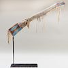 Sioux Beaded, Buckskin and Trade Cloth Rifle Scabbard