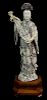 A Large Chinese Export Quan Yin Bone Sculpture.