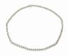 Cartier 3ct 18k Beaded Tennis Necklace