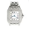 Cartier Panthere Diamond 18k Wrist Watch Quartz