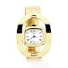 Gucci Vintage 18k Ladies Stirrup Motif Wrist Watch
