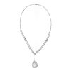 5.5ct Diamond Tear Drop Necklace in 18k White Gold