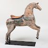 French Polychrome Painted Wood Carousel Horse