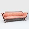 Federal Carved Mahogany Settee, New York
