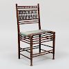 Arts and Crafts Stained Wood Bobbin Turned Side Chair 