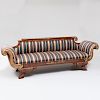 Classical Mahogany and Parcel-Gilt Settee
