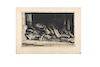 Friedlander, Issac (1890-1968). "In the Dark". Grabado en aguafuerte #9, 24 x 36 cm., firmado y fechado a lápiz, New York, 1934.