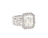 GIA certified 3.87ct Emerald Cut Diamond VS1/J