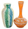 Two Webb Style Art Glass Vases