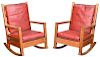 Attributed to Gustav Stickley Pair of Rockers