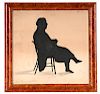 Auguste Edouart Silhouette of a Seated Gentleman 