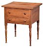 American Federal Cherry Two Drawer Side Table
