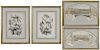 Four 18th Century French Engravings
