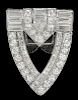 Tiffany & Co. Art Deco Platinum and Diamond Clip
