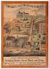 Rare Lithograph of the Cincinnati and Clifton Incline by McBrair & Sons 