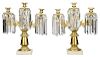 Pair of Classical Style Gilt Bronze Candelabras