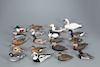 Important Set of Forty Miniature Waterfowl, Oliver Tuts Lawson (b. 1938)