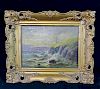 A. ROSS SGN. OIL ON CANVAS SHORE SCENE SGN. 