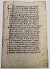 MISSAL.A Vellum Leaf From A Rare Missal.
