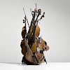 Large Arman "Choreographer" Bronze Violin Sculpture