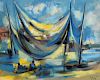 Marcel Mouly Abstract Nautical Painting