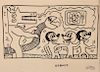 Large Keith Haring Drawing, Signed Foundation Stamp