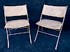 PR. FRENCH  INOW & REED FOLDING CHAIRS
