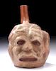 Moche Pottery Stirrup Vessel - Transformed Potato Head