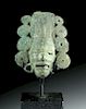 Rare Mixtec Copper Face Pendant - God Tlaloc
