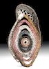 20th C. Papua New Guinea Abelam Painted Reed Yam Mask