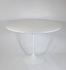 Knoll Saarinen White Pedestal Dining Table