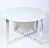 Molteni and C Italian Chrome and Glass Side Table