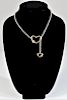 14k Gold Heart Chain Necklace 23.3 grams