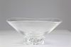 Steuben Footed Crystal Art Glass Bowl