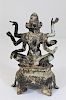 Bronze Indo-Chinese Surytma Figure