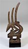 African Tribal Wood Carving on base