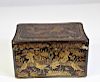 Antique Chinese Gilt Lacquer Tea Caddy