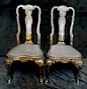PR. 19TH C. CHINOISERIE DECORATED  SIDE CHAIRS