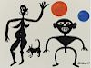 Alexander Calder (1898-1976) American,Gouache 1967