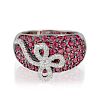 LeVian Pink Sapphire and Diamond Ring