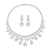 Diamond Necklace and Drop Earring Set