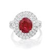 Orianne 4.17-Carat Unheated Ruby and Diamond Ring